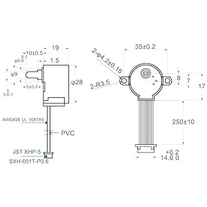 ELEGOO 5 Sets 28BYJ-48 ULN2003 5V Stepper Motor + ULN2003 Driver Board Compatible with Arduino - Image 13