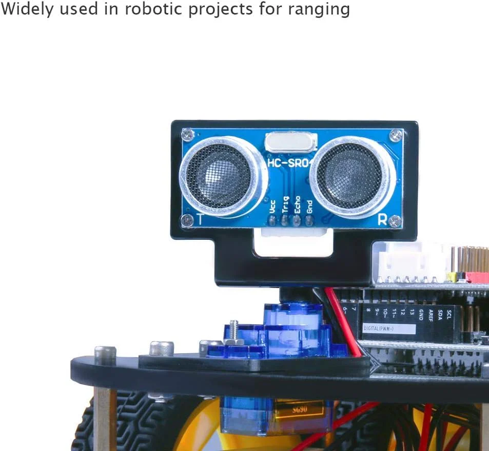 ELEGOO 5PCS HC-SR04 Ultrasonic Module Distance Sensor Compatible with Arduino UNO MEGA R3 Nano Robot XBee ZigBee - Image 4