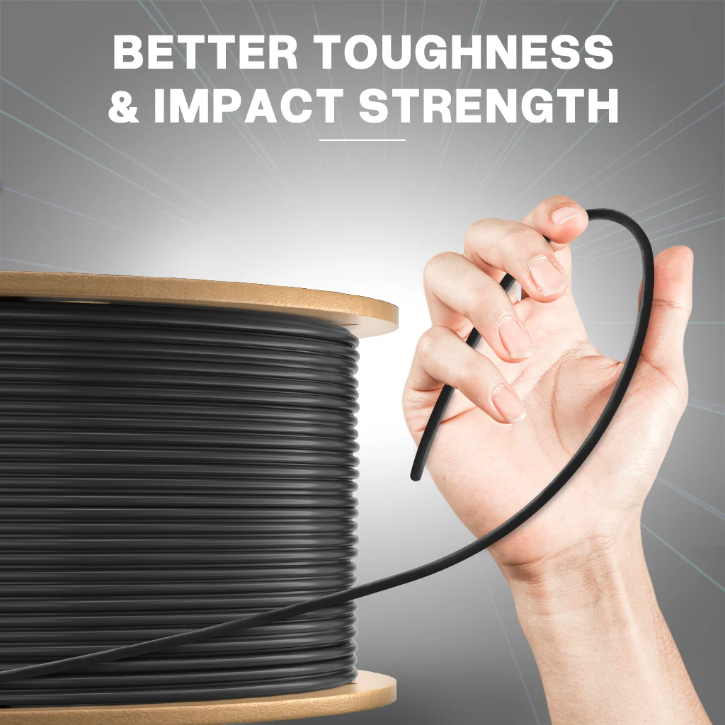 RAPID PLA Plus Filament 1.75mm Black 10KG - Image 4