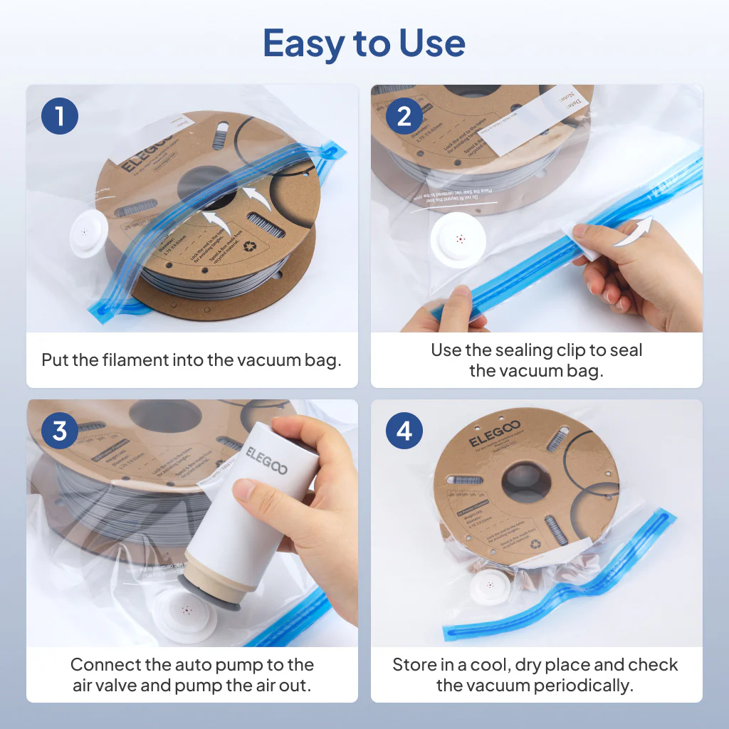 Filament Vacuum Storage Bags Kit (20 Pcs) - Image 4