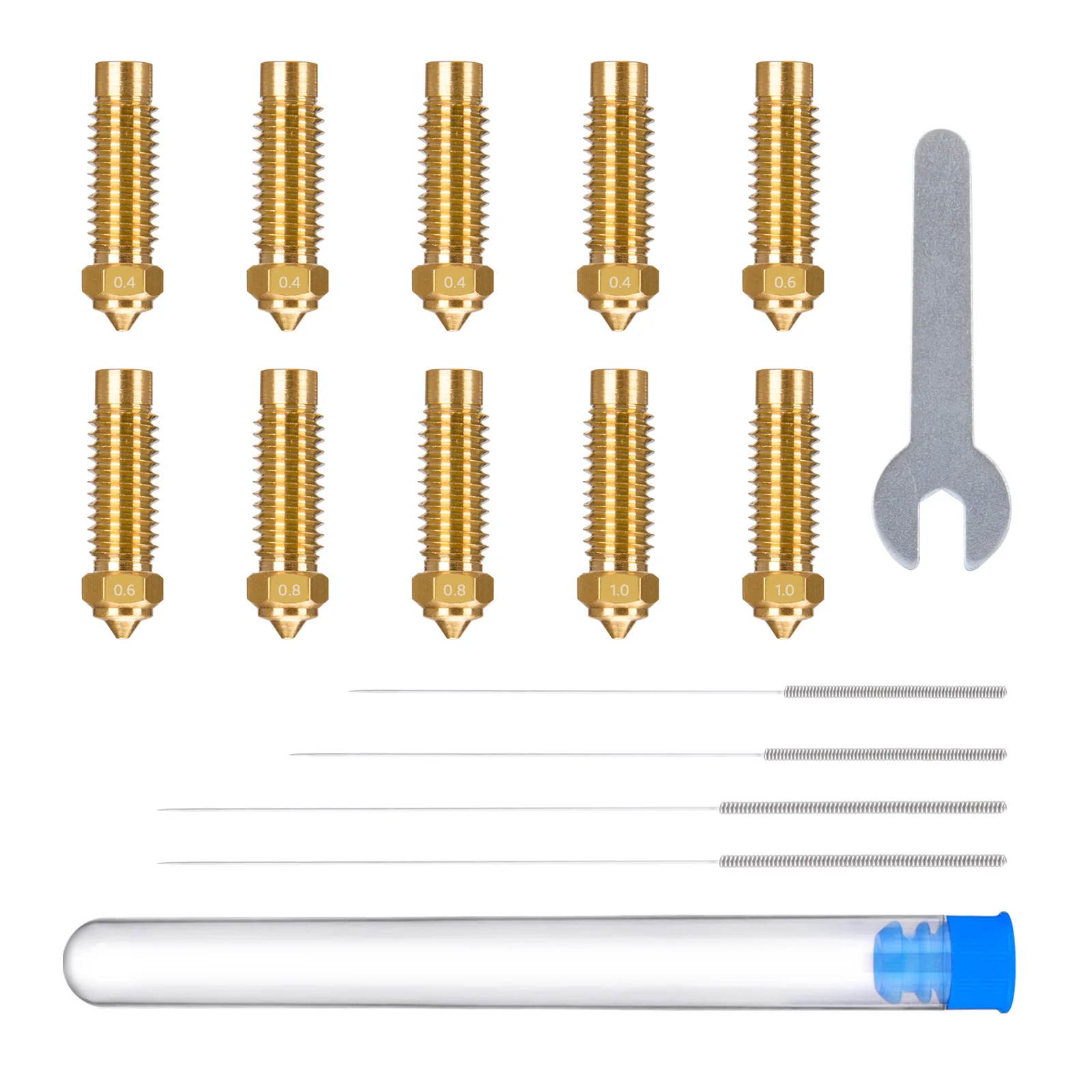 Multi-Size Brass Nozzle Kit for Neptune 4/4 Pro - Image 3