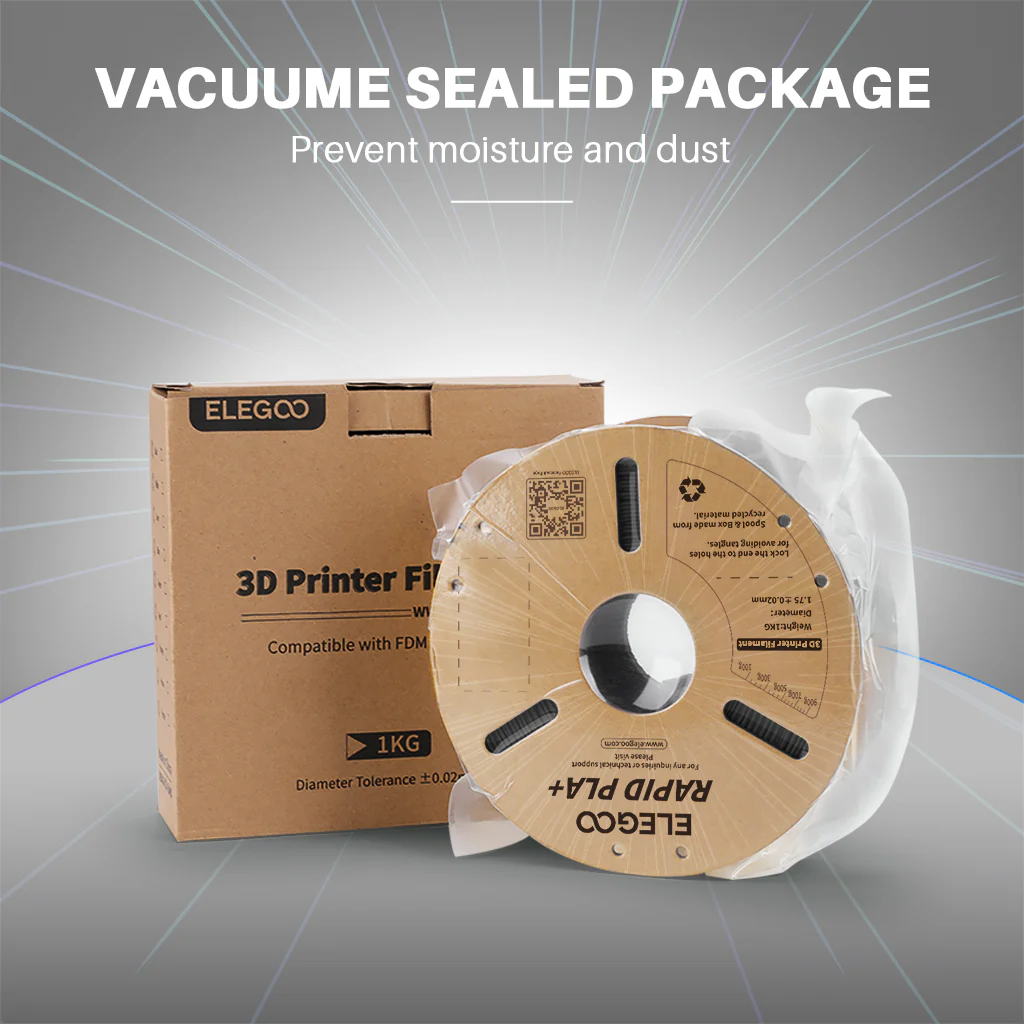 RAPID PLA Plus Filament 1.75mm Grey 10KG - Image 5